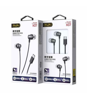 مارت استار-هندزفری سیمی-تایپ سی-kingyou H37-هدفون و هندزفری-اورجینال